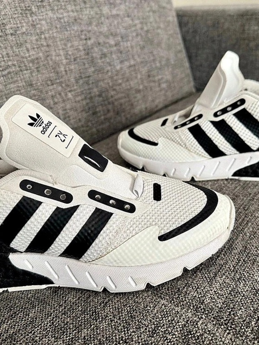 adidas ZX 2K Boost White & Black Sneakers